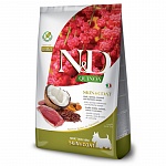Farmina N&D Quinoa Skin&Coat MINI Фармина корм для взрослых собак мини пород утка, киноа, кокос, куркума