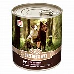 Breeder's way Бридерс Вей влажный корм для собак, телятина с ягненком, 750г