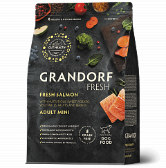 Grandorf Fresh сухой корм для собак мелких пород Лосось с бататом