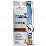 Forza10 Medium Diet Форза сухой полнорационный гипоаллергенный корм для взрослых собак средних пород с кониной