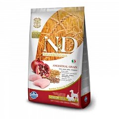 Farmina N&D Ancestral Grain Senior корм для собак средних и крупных пород от 7 лет курица, гранат