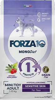 Forza10 Monodiet Sensitive Skin Mini Dog сухой корм для собак мелких пород Анчоус