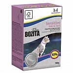 Bozita Funktion Sensitive Hair & Skin кусочки лосося в желе для кошек с чувствительной кожей и шерстью 190г