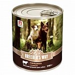 Breeder's way Бридерс Вей влажный корм для собак, говядина c рубцом, 750г