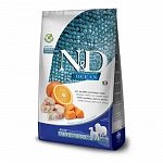 Farmina N&D Фармина корм для взрослых собак средних и крупных пород треска, тыква и апельсин
