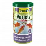 Tetra Pond Variety Sticks смесь из трех видов кормов для прудовых рыб, палочки