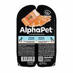 AlphaPet Superpremium влажный корм для щенков паштет Лосось