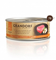 Grandorf влажный корм для кошек Филе тунца с куриной грудкой