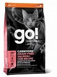 GO! CARNIVORE GF Salmon + Cod​ беззерновой корм для котят и кошек с лососем и треской