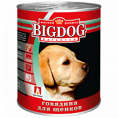 Big Dog консервы для щенков Говядина