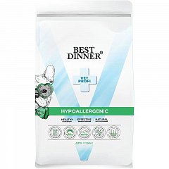 Best Dinner Vet Profi Hypoallergenic сухой корм для собак при пищевой аллергии и непереносимости