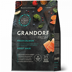 Grandorf Fresh сухой корм для собак крупных пород Лосось с бататом