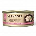 Grandorf Грандорф консервы для кошек, куриная грудка с мясом краба 70г