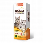 Unitabs Mama+Kitty витаминно-минеральная паста для котят, беременных и кормящих кошек, 120 мл 