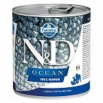 Farmina N&D Ocean консервы для собак с треской и тыквой 285г