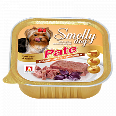 Smolly Dog Pate паштет для собак Телятина с кроликом