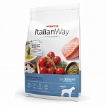 Italian Way сухой корм безглютеновый, для собак крупных пород с чувствительной кожей, лосось и сельдь