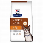 Hill's Kidney Care k/d Хиллс корм для кошек при нарушении почек и сердца, курица