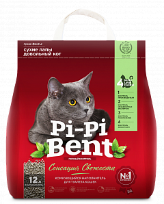 Pi-Pi Bent Сенсация свежести комкующийся наполнитель