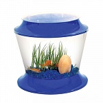 Аквариум "Gold Fish Bowl", 17л, синий, d370*366мм