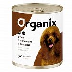  ORGANIX Органикс консервы для собак сочная утка с печенью и тыквой