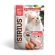 Sirius влажный корм для взрослых кошек с кроликом и морковью, соус