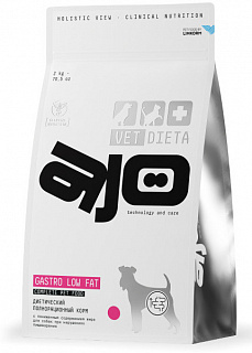 AJO VET DIETA Gastro Low Fat сухой корм для собак с пониженным содержанием жира при нарушениях пищеварения