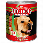 Big Dog консервы для собак Телятина с сердцем