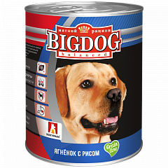 Big Dog консервы для собак Ягненок с рисом