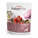 Italian Way сухой корм беззерновой, для собак малых пород с чувствительным пищеварением, со свежей уткой