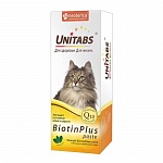 Unitabs BiotinPlus витаминно-минеральная паста для кошек, здоровье кожи и шерсти,120 мл