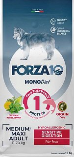 Forza10 Monodiet Sensitive Digestion Medium Dog сухой корм для собак средних пород Анчоус