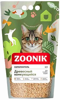 Zoonik Зооник наполнитель древесно-комкующийся