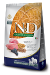 Farmina N&D Ancestral Grain корм для взрослых собак средних и крупных пород ягненок, черника