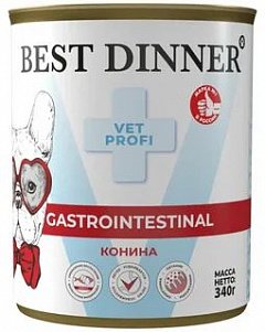 Best Dinner Vet Profi Gastrointestinal влажный корм для собак при заболеваниях пищеварительной системы Конина