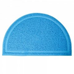 Triol Триол Коврик для кошачьего туалета полукруглый, голубой, 400*250мм, арт. 20401009 