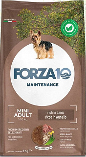 Forza10 Maintenance Mini Adult сухой корм для собак мелких пород Ягненок и рис