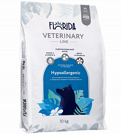 FLORIDA vet Hypoallergenic сухой корм для собак для снижения симптомов аллергии и коррекции пищевой непереносимости