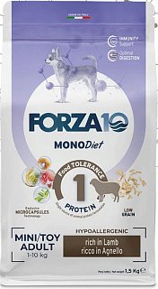 Forza10 Monodiet Mini Dog сухой корм для собак мелких пород Ягненок и рис