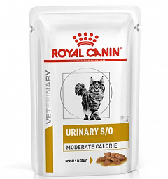 Royal Canin Urinary S/O Moderate Calorie Роял Канин влажный корм для кошек при МКБ, соус