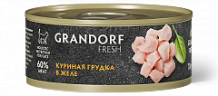 Grandorf Fresh Грандорф Фреш консервы для кошек, куриная грудка в желе