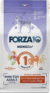 Forza10 Monodiet Mini Dog сухой корм для собак мелких пород Конина и горох