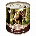 Breeder's way Бридерс Вей влажный корм для собак, говядина, 750г