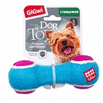 GiGwi Игрушка для собак Гантель малая с пищалкой 13см, серия CATCH & FETCH