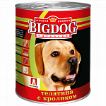 Big Dog консервы для собак Телятина с кроликом