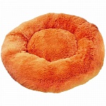 Зоогурман лежак Пушистый сон для собак (100х100х17см) оранжевый