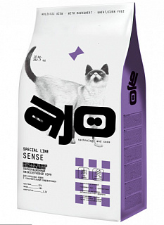 AJO SPECIAL LINE SENSE корм для кошек с чувствительным пищеварением, оленина