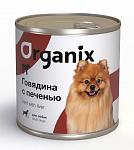 Organix консервы c говядиной и печенью для собак