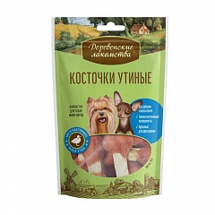 Деревенские лакомства для собак мини-пород: косточки утиные 55г