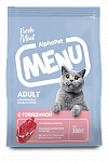 AlphaPet Menu сухой корм для взрослых кошек с говядиной